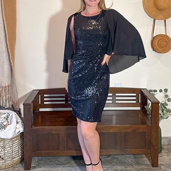 GRACE KARIN 2025 Women's Sequin Dress Mother of The Bride Dress - Picture 5 of 6